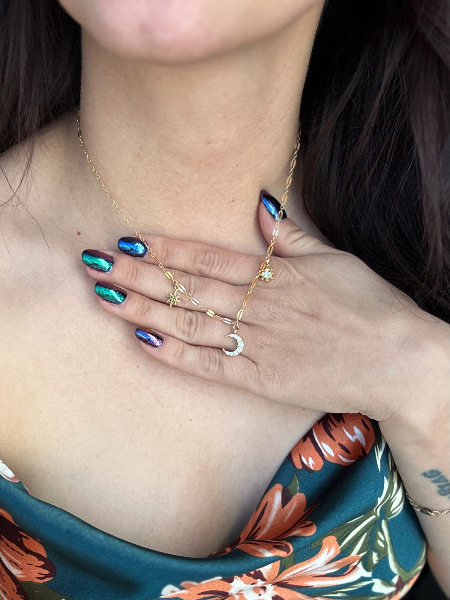 Grace + Hudson Limited Edition - Dainty Gold 3 Charm Necklace 
✨ Each charm is gold-plated
✨ Necklace chain and clasp are gold-filled #LTKJewelry 



#LTKStyleTip #LTKFindsUnder100 #LTKSeasonal