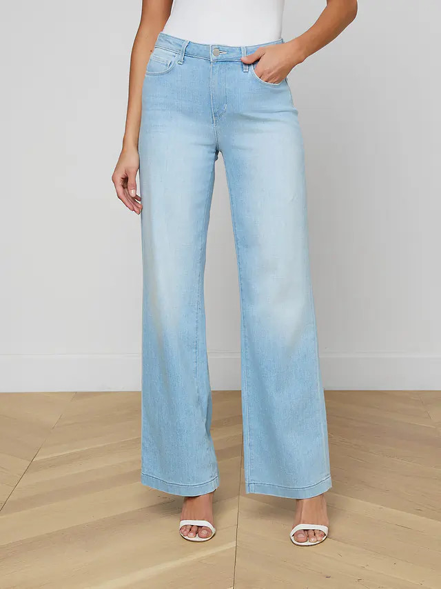 Scottie Wide-Leg Jean in Bayridge | L'AGENCE | L'Agence
