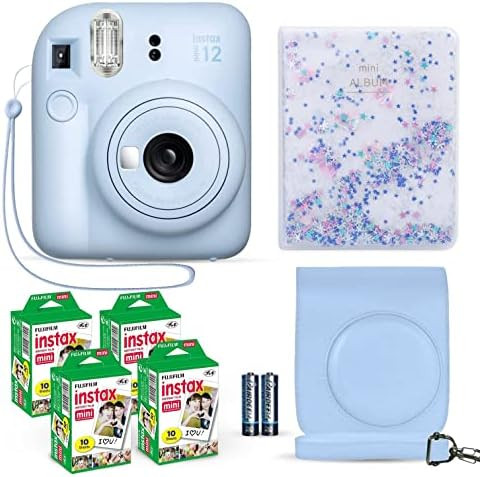 Fujifilm Instax Mini 12 Instant Camera Pastel Blue + Fuji Film Value Pack (40 Sheets) + Shutter A... | Amazon (US)