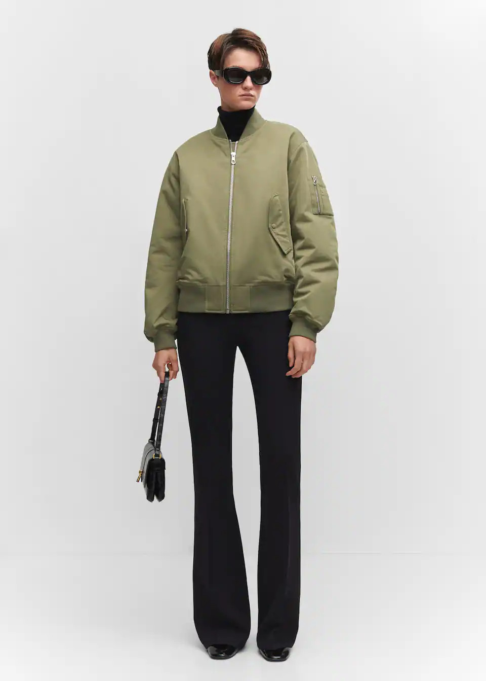 Oversized bomber jacket -  Women | Mango United Kingdom | MANGO (UK)