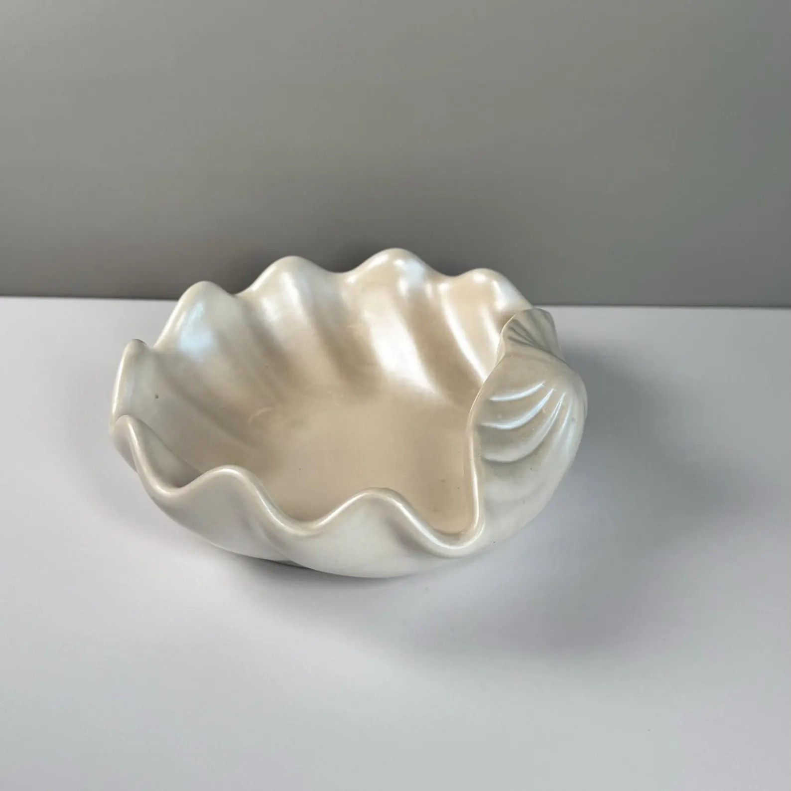 Handmade Jesmonite Trinket Dish: Wavy Shell Plate, Entryway Organizer - Etsy | Etsy (US)