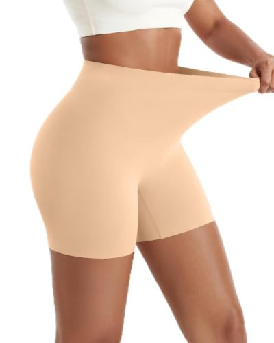 USEASY Womens Tummy Control seamless Shapewear shorts Beige S | Amazon (US)