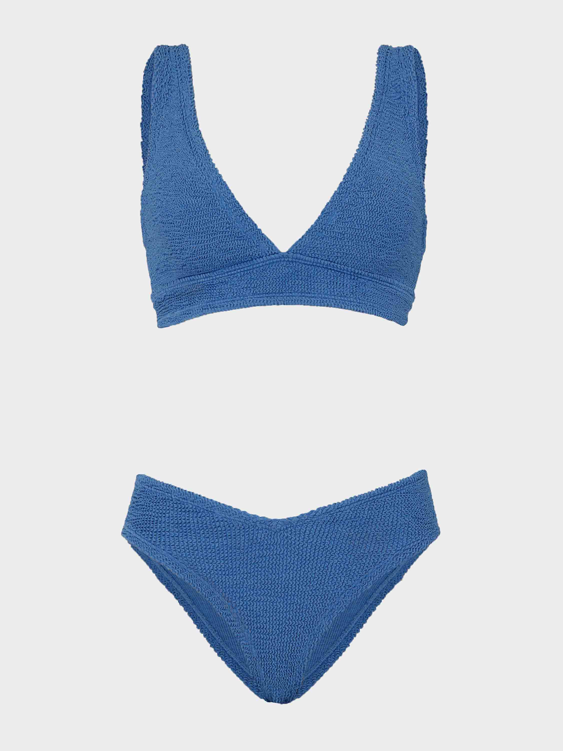 Angel Bikini - Metallic Denim - Metallic Denim / One size | HUNZA G