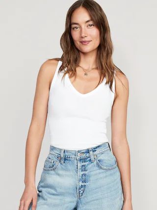 First-Layer V-Neck Tank Top for Women | Old Navy (US)