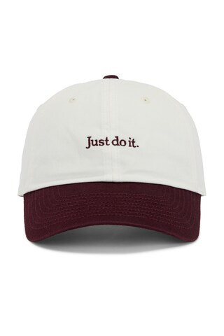 Nike Club Cap L in Sail & Burgundy Crush from Revolve.com | Revolve Clothing (Global)