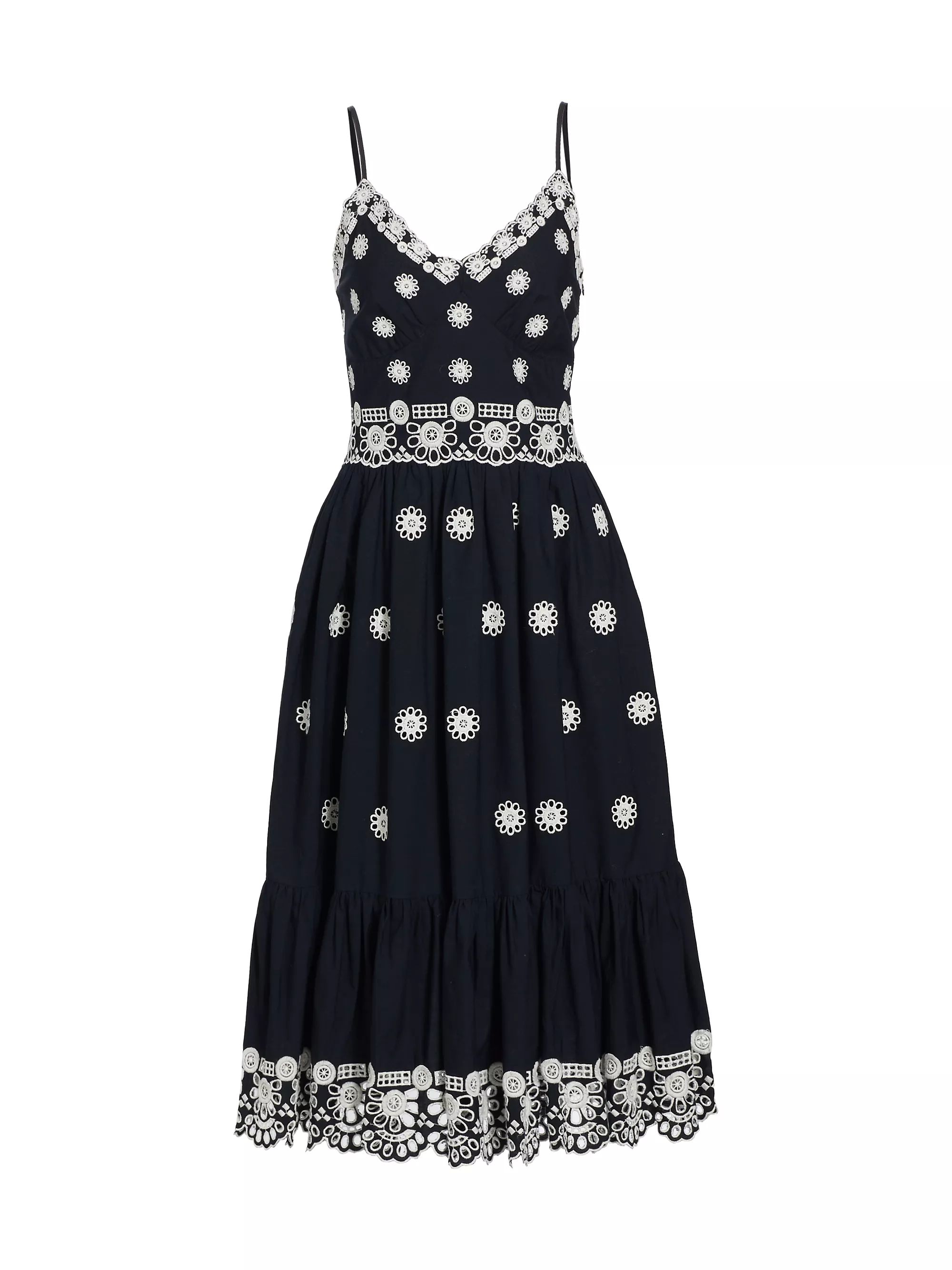 Elysse Cotton Eyelet Midi-Dress | Saks Fifth Avenue