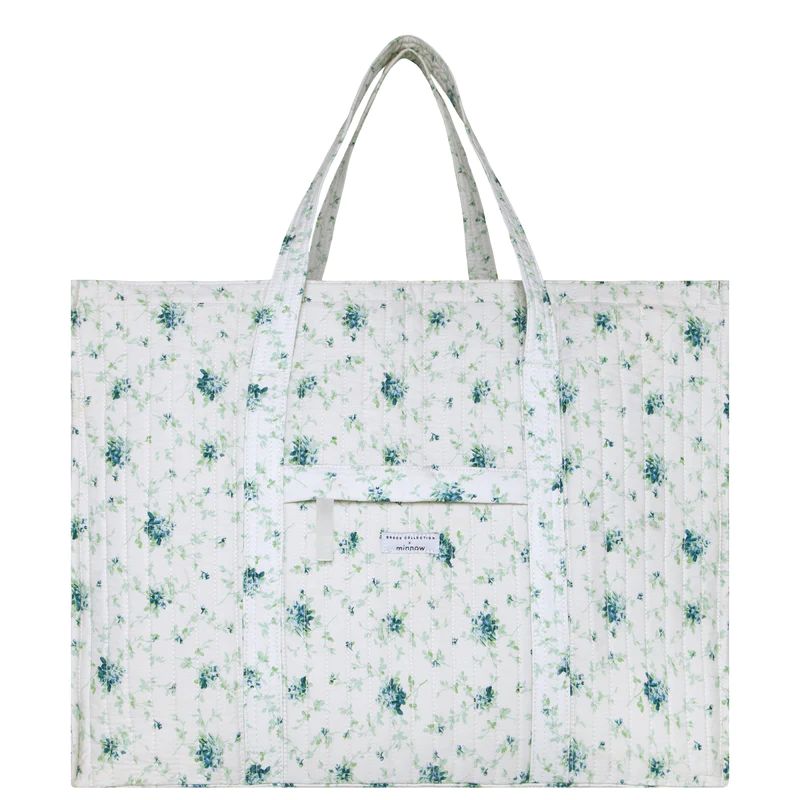 brock collection x minnow classic fleur overnighter tote | minnow