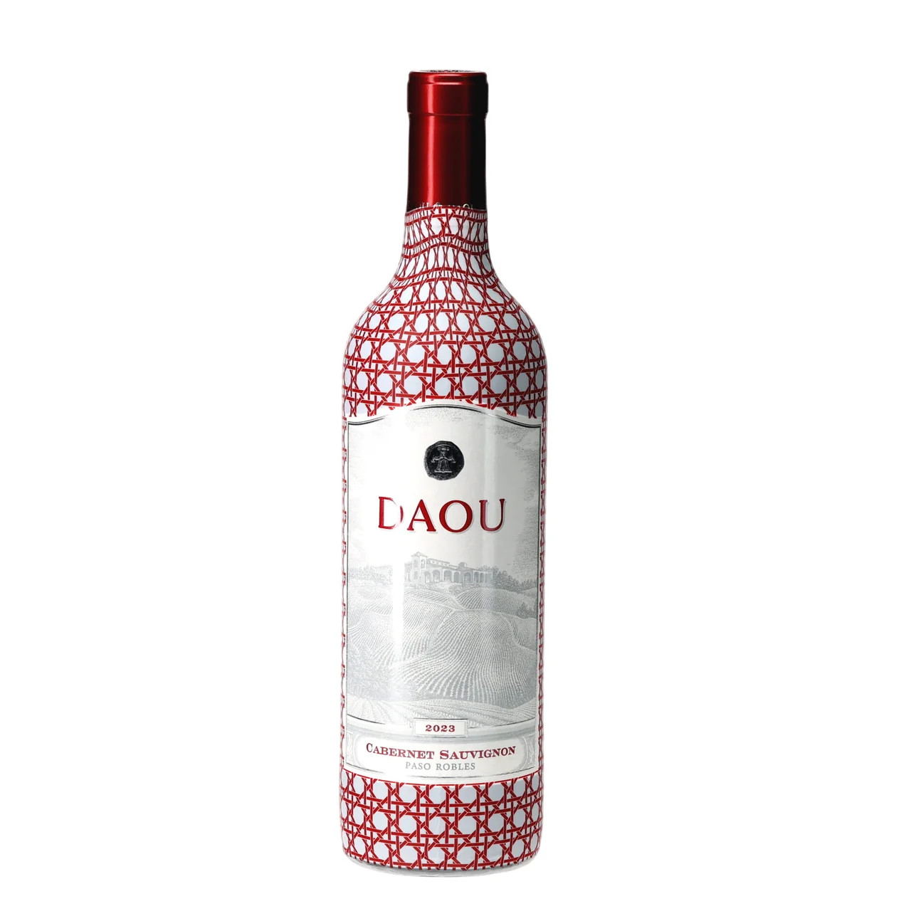 Limited Edition Deep Red & White Cane - DAOU Wine | Beau Bottles