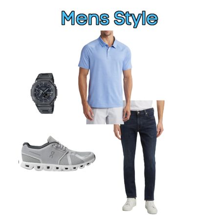 Men’s style. Polo shirt, nice jeans, elevated sneaker, and watch. 
I’ve seen so many guys wearing these Cloud 5 sneakers with dressier casual outfits and I love the combo!! 
Mens fashion 
Nordstrom style finds  

#LTKxNSale #LTKFindsUnder50 #LTKFindsUnder100