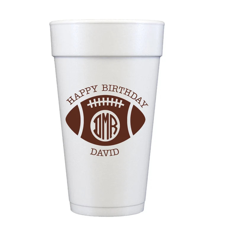Tailgating Birthday Cups, Football Cups, Birthday Party Cups, Tailgate and Celebrate, Personalize... | Etsy (Global)