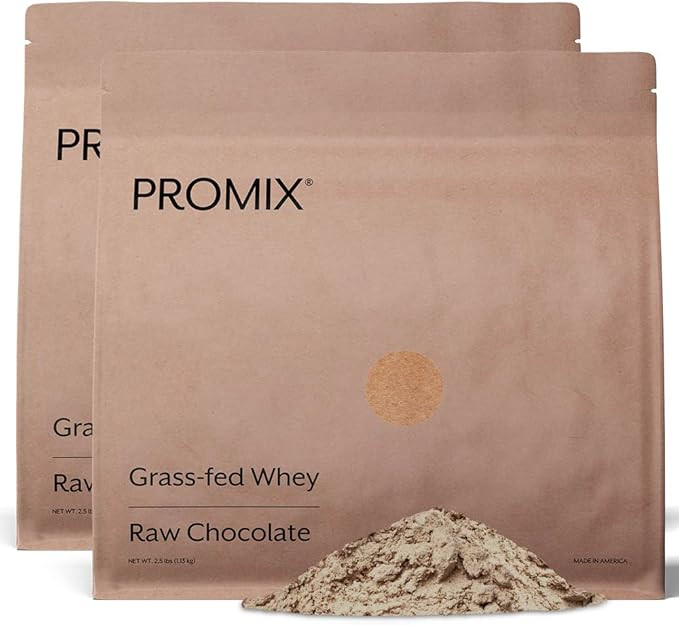 Promix Whey Protein Powder, Raw Chocolate - 5lb Bulk - Grass-Fed & 100% All Natural - ­Post Work... | Amazon (US)