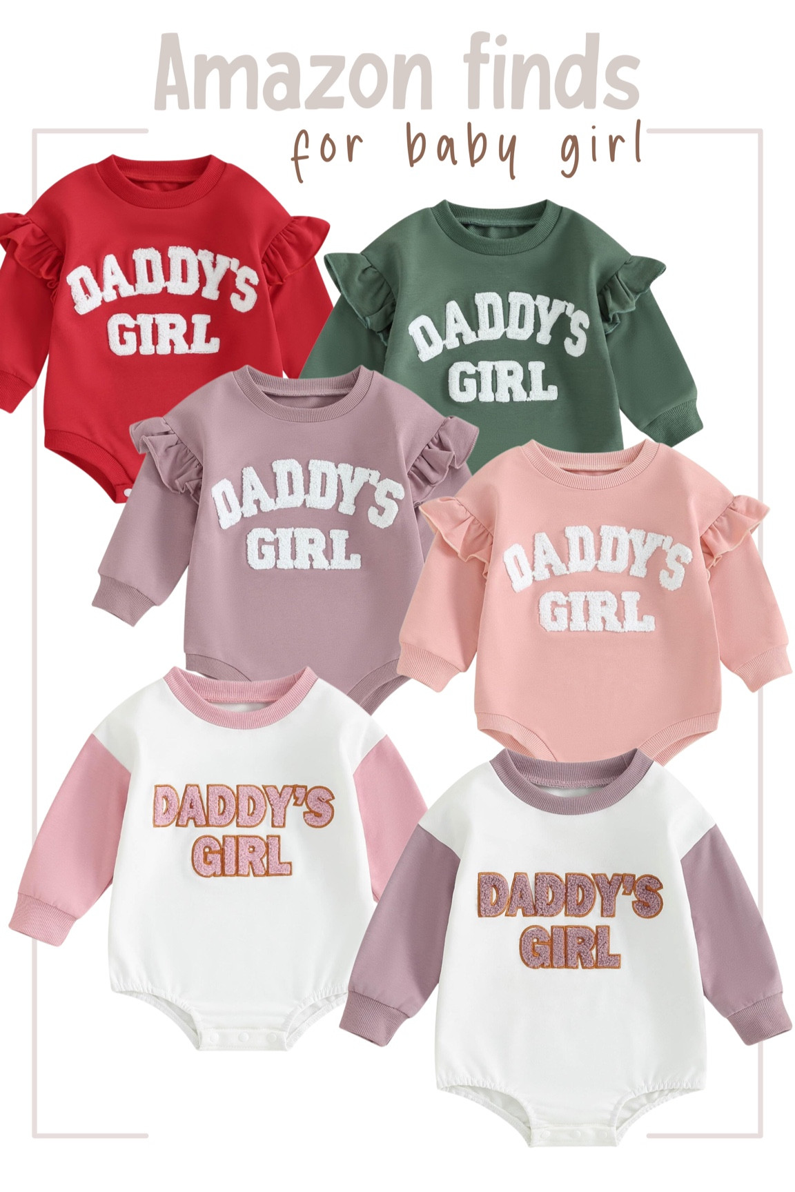 daddy’s girl finds on Amazon💕

Baby girl, Amazon style, daddy’s girl

#LTKKids #LTKFamily #LTKBaby