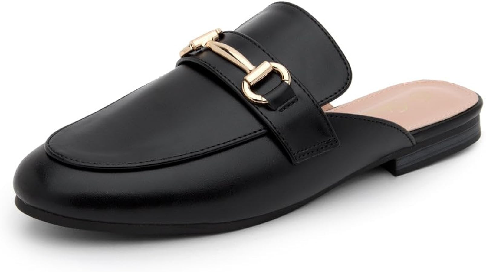 Shoe Land June Womens Classic Casual Slip-on Open Back Round Toe Walking Flats | Amazon (US)