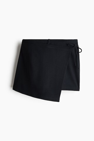 H & M - Wrap Mini Skort - Black | H&M (US + CA)