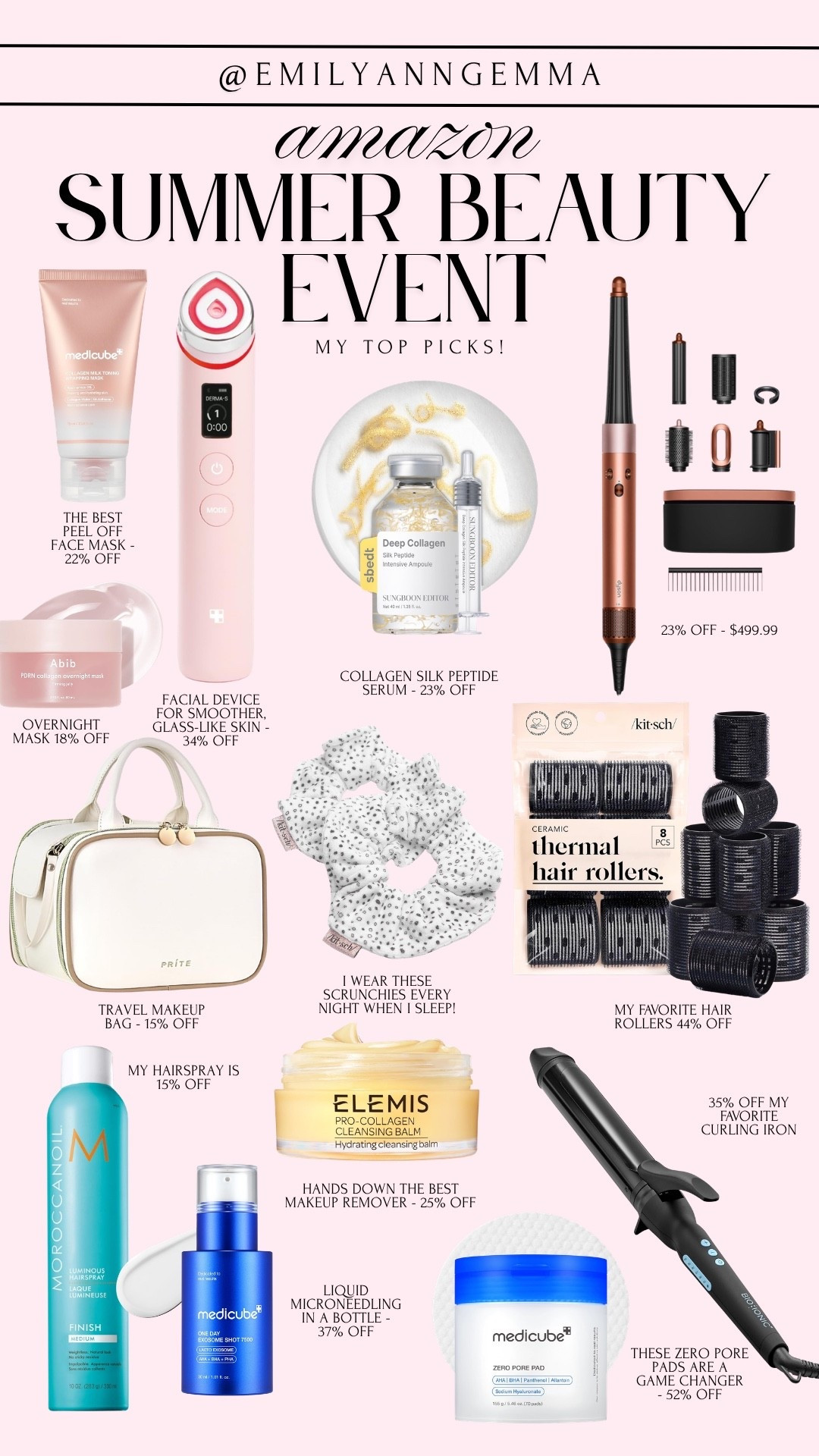 Amazon is having their summer beauty sale! Get up to 30% off skincare and up to 50% off on makeup! Here are some of my top picks! 

Amazon prime, Prime, Amazon finds, Amazon beauty, Skincare, Beauty, Makeup, Hair care, Medicube, Elemis, Sungboon, Bio Ionic, Emily Ann Gemma

#LTKBeauty #LTKselfcare #LTKSaleAlert
