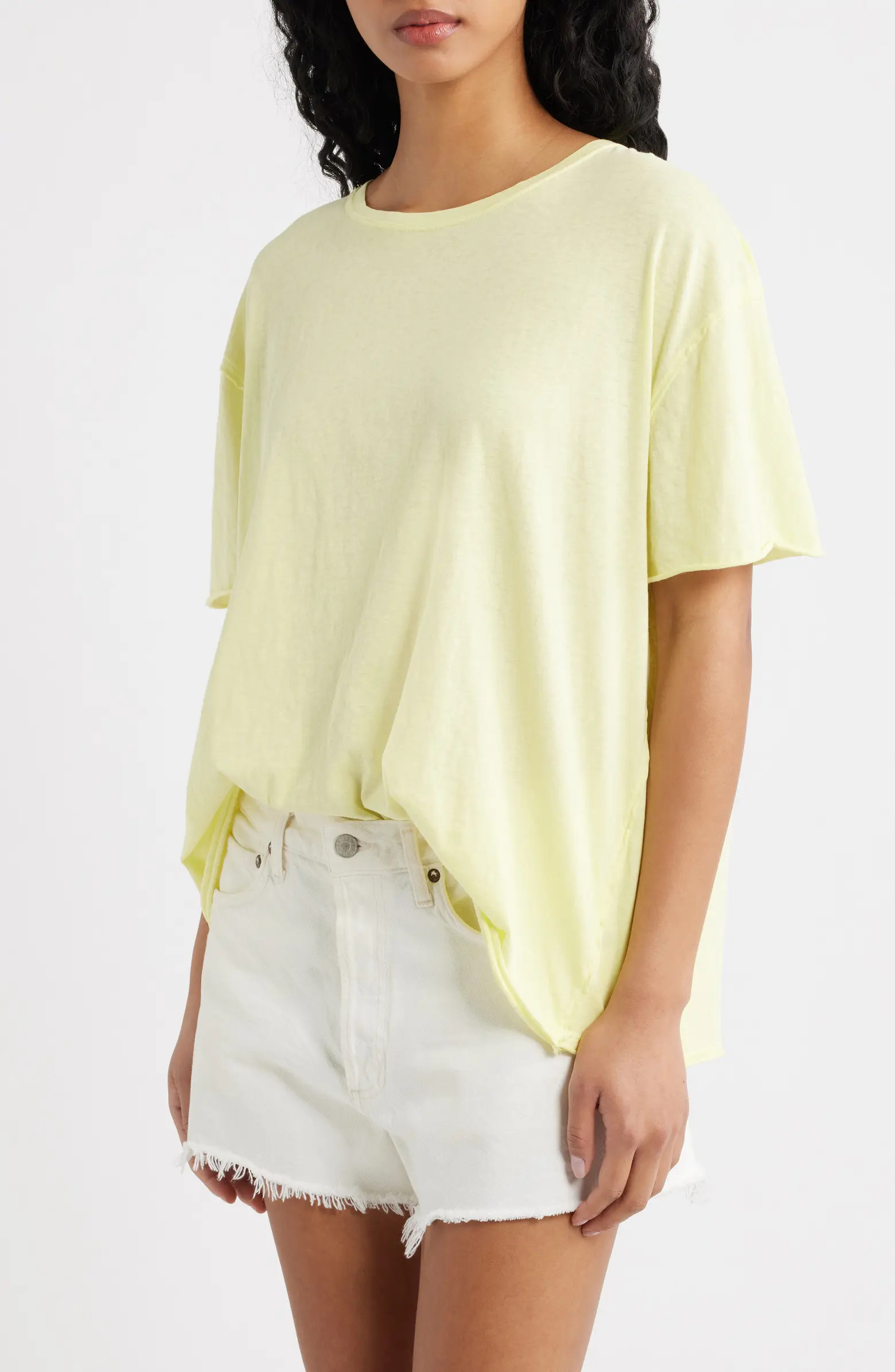 Nina Crewneck Cotton T-Shirt | Nordstrom