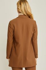Perfect Company Blazer In Brown | UOI Boutique