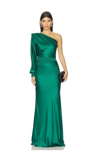 Zhivago Don't Look Now Gown in Green. - size 10 | Revolve Clothing (Global)