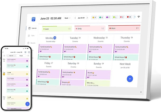 10.1" Digital Calendar, Meal Planner, Duty Chart, to Do List,HD Smart Touch Screen Home Interacti... | Amazon (US)