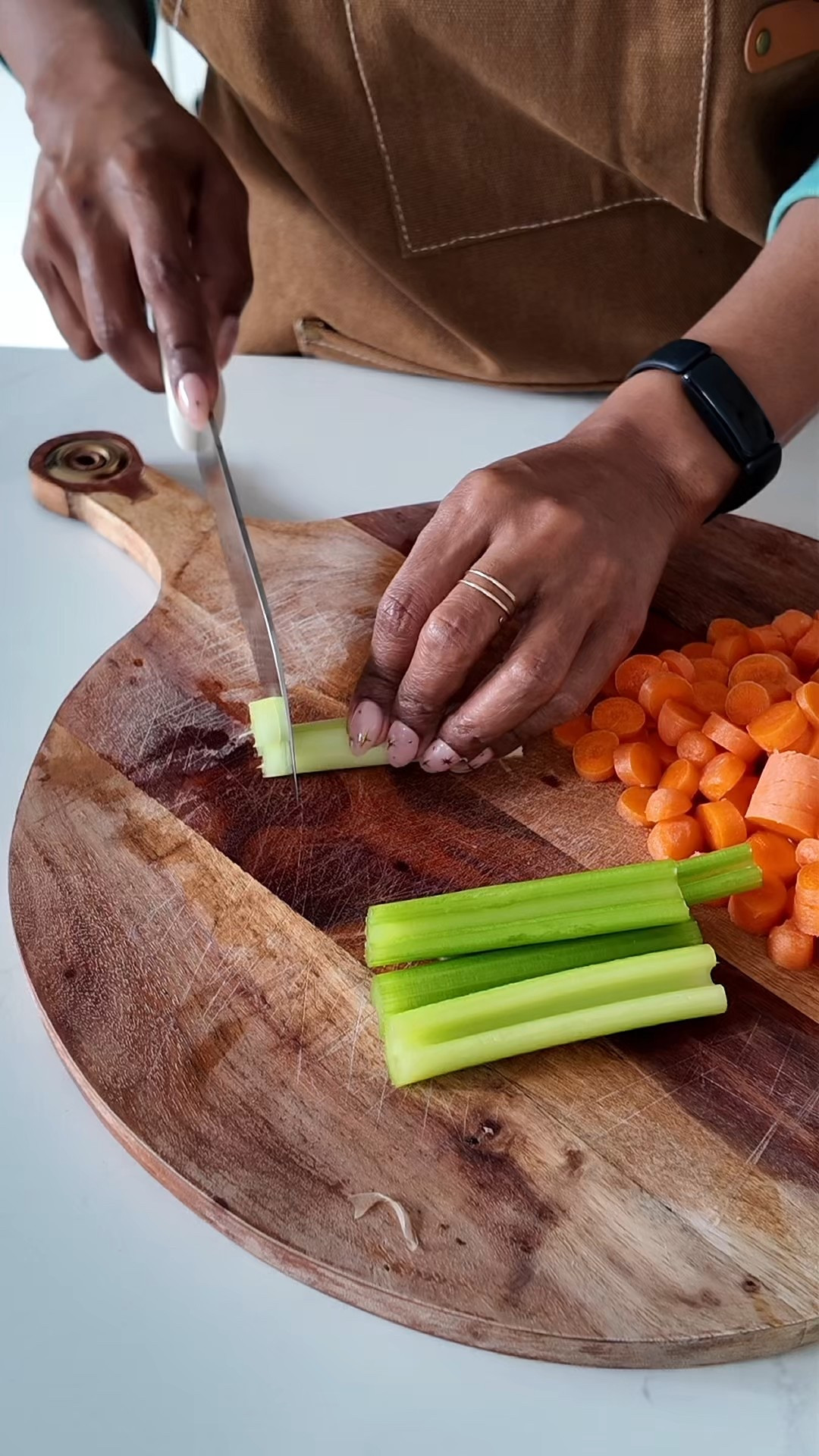 There’s something comforting about making soup from scratch in the winter.
Chopping celery, onions, and carrots and letting everything sauté for chicken noodle soup.

#LTKdayinmylife #LTKHome #LTKfoodie