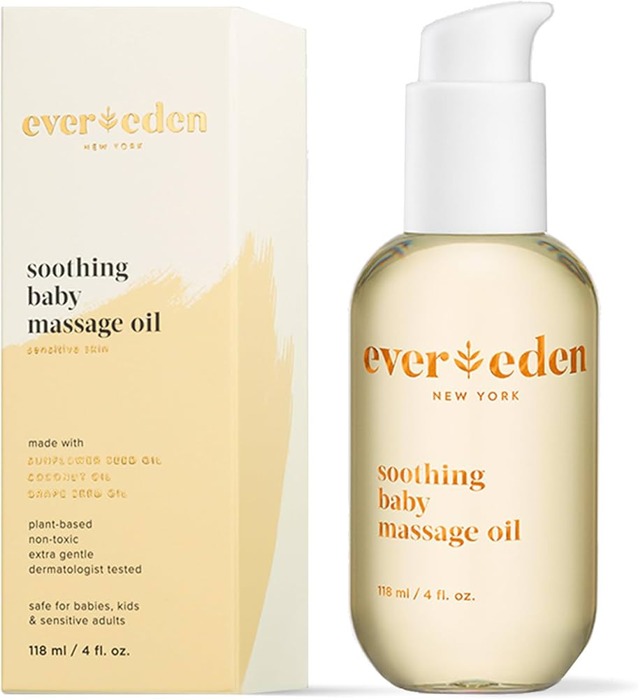 Evereden Soothing Baby Massage Oil 4 fl oz. | All Natural and Clean Baby Care | Non-toxic and Fra... | Amazon (US)