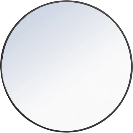 Elegant Lighting Eternity 36" Diameter Circular Metal Framed Wall MirrorModel: MR4041BK | Build.com, Inc.