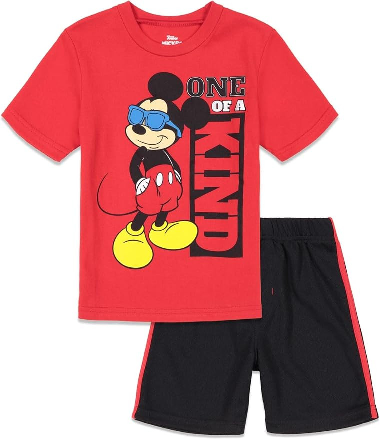 Disney Mickey Mouse T-Shirt and Shorts Outfit Set Infant to Big Kid Sizes (12 Months - 12) | Amazon (US)