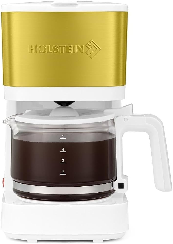 Holstein Housewares 5-Cup Coffee Maker - Pause N Serve, One-Touch Operation, Non-Stick Warming Pl... | Amazon (US)