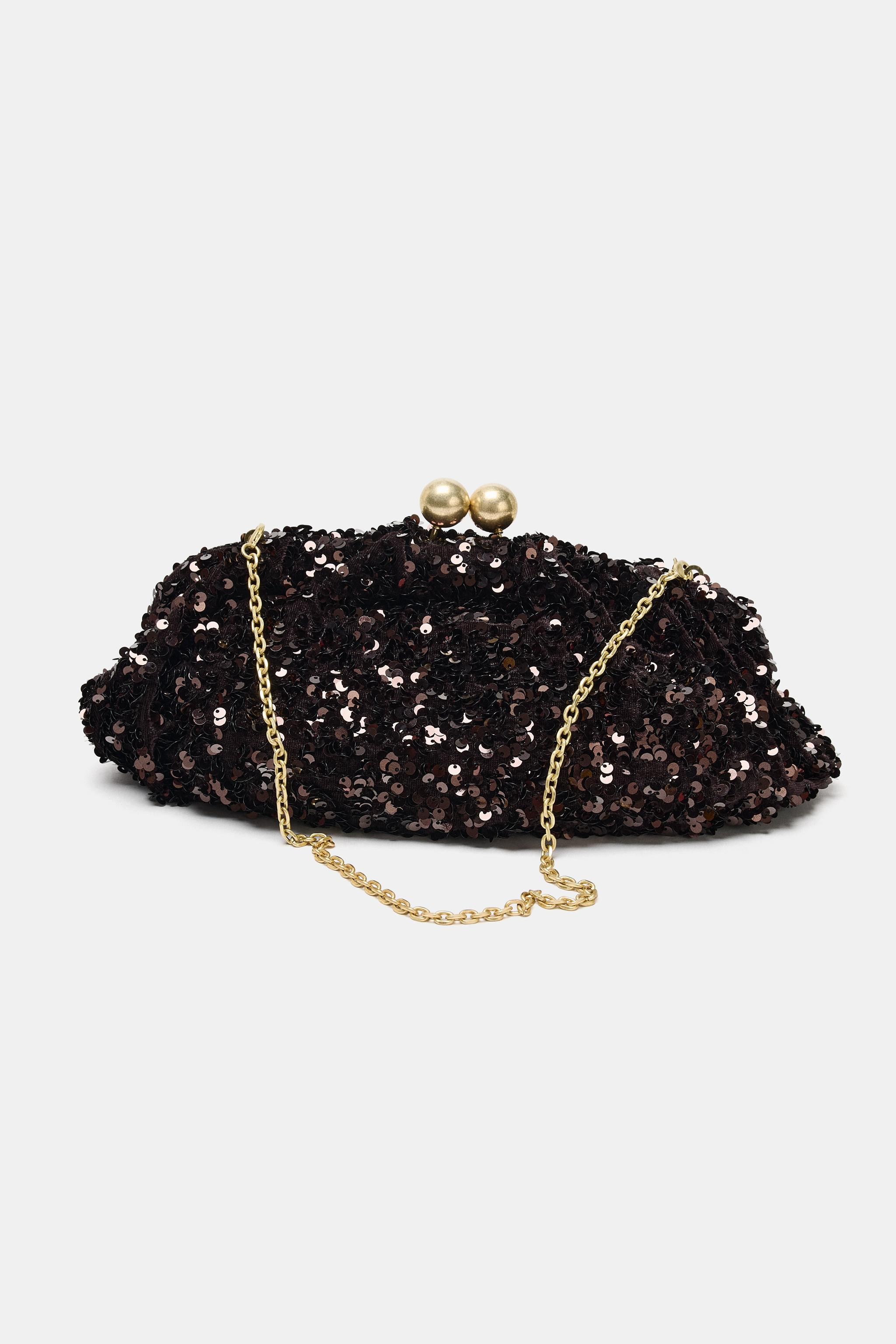 SEQUIN CLUTCH | Zara US