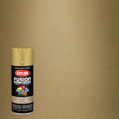 Krylon FUSION ALL-IN-ONE Gloss Gold Metallic Spray Paint and Primer In One (NET WT. 12-oz) Lowes.... | Lowe's