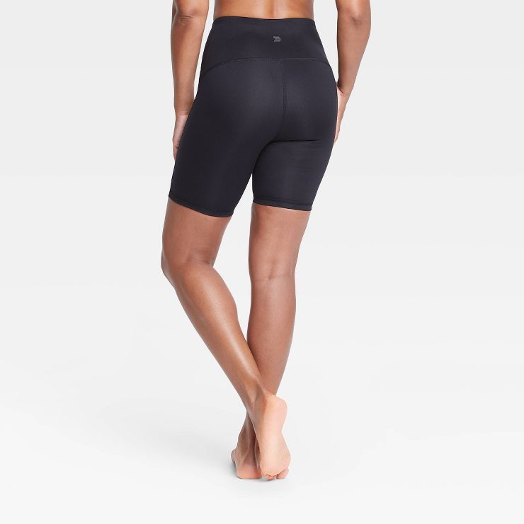 Women's Contour Curvy High-Rise Shorts 7" - All in Motion™ Black | Target