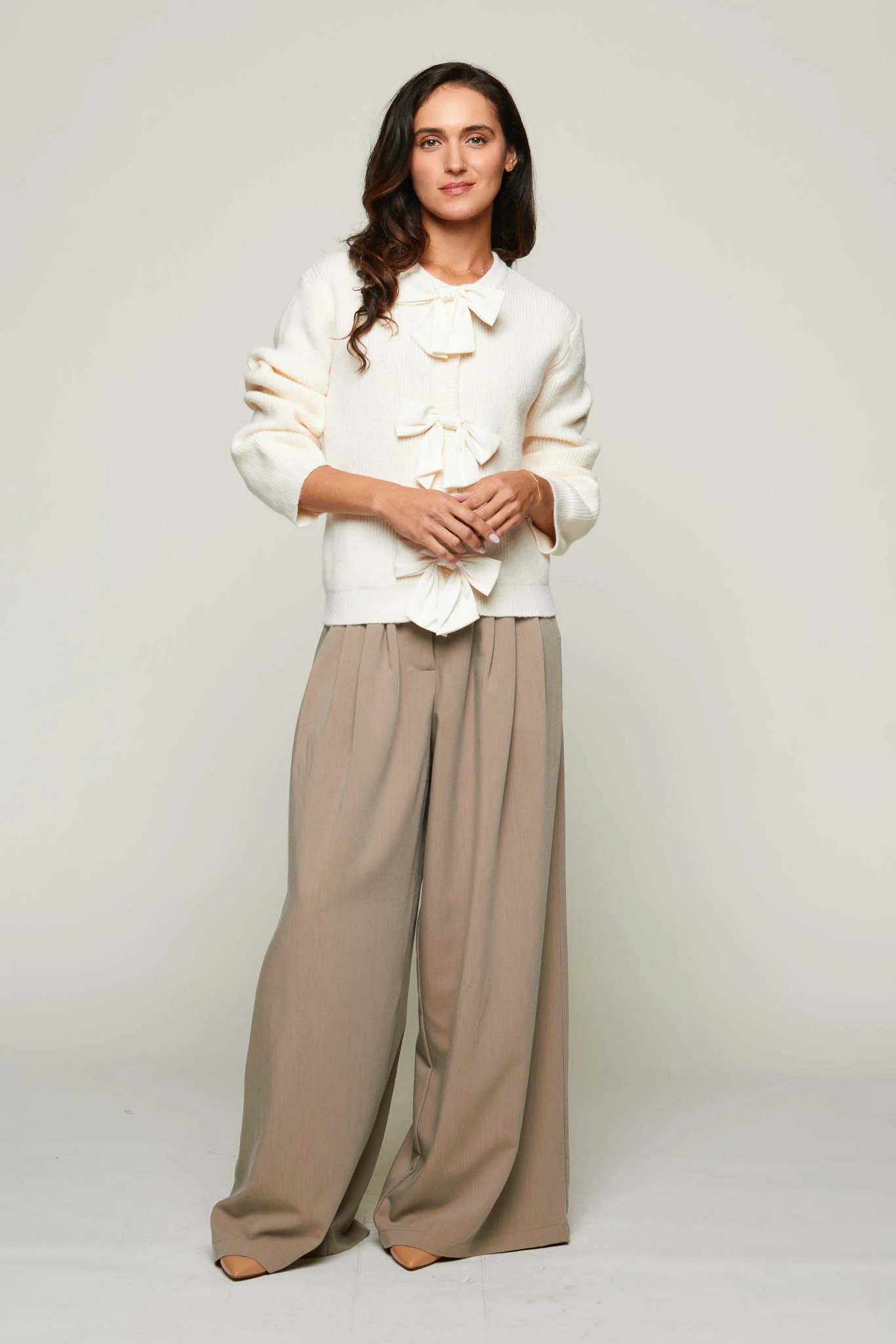 Remi Bow Knit Cardigan | Benaar La