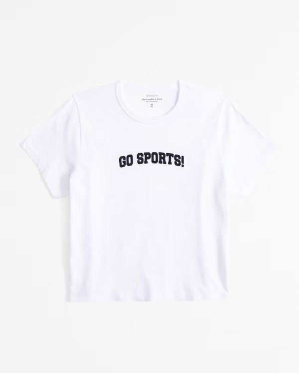 Short-Sleeve Go Sports Graphic Skimming Tee | Abercrombie & Fitch (US)