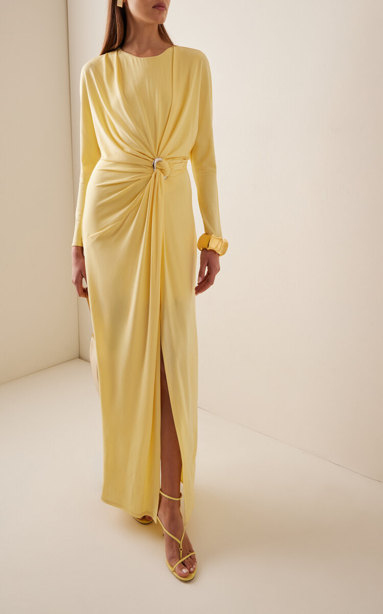 Maise Ring-Detailed Crepe Maxi Dress | Moda Operandi (Global)