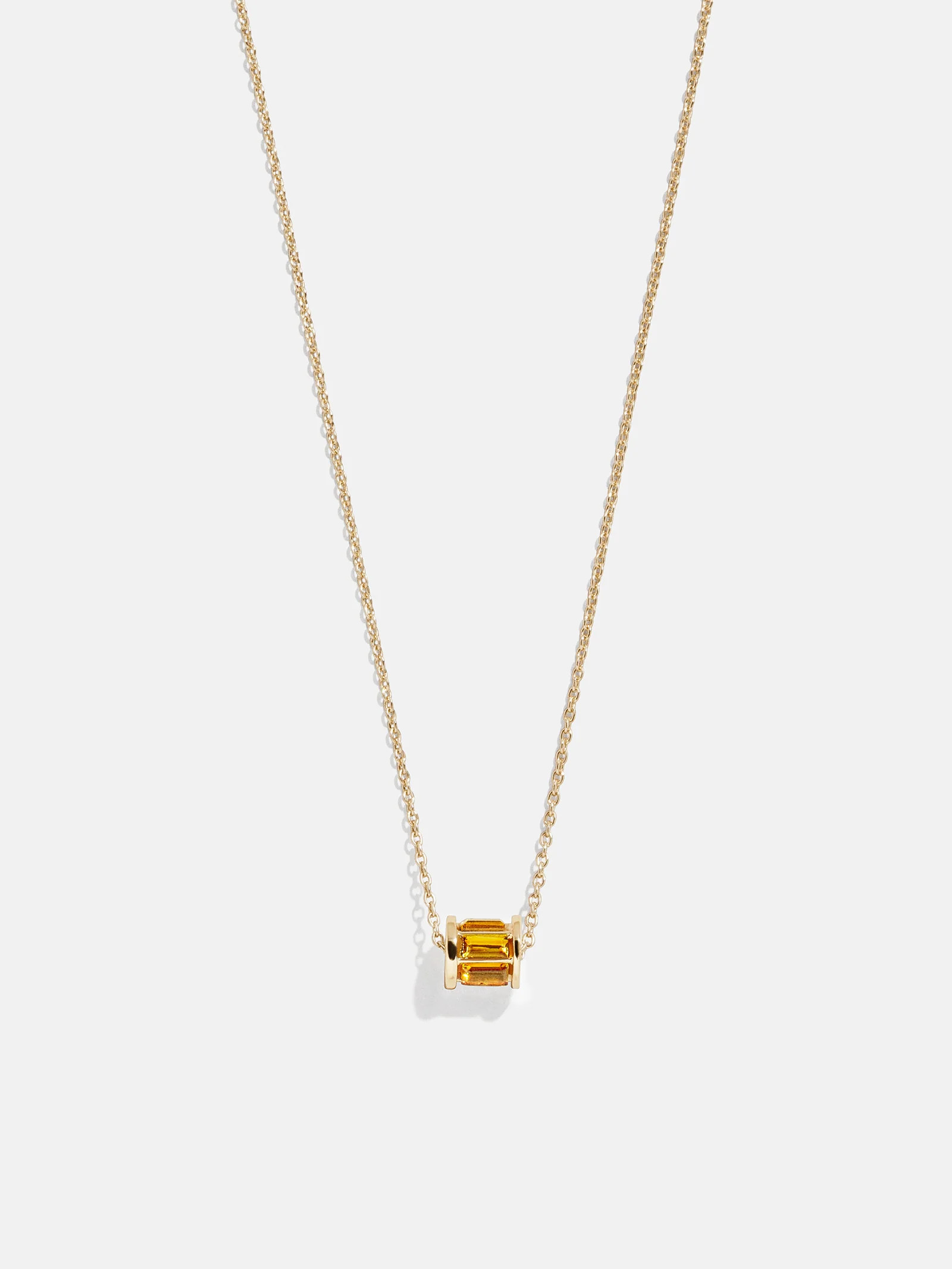 Tatum Birthstone Necklace - Topaz | BaubleBar
