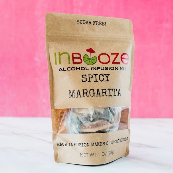BESTSELLER! Spicy Margarita Cocktail Kit to Infuse Tequila by InBooze | Etsy (US)