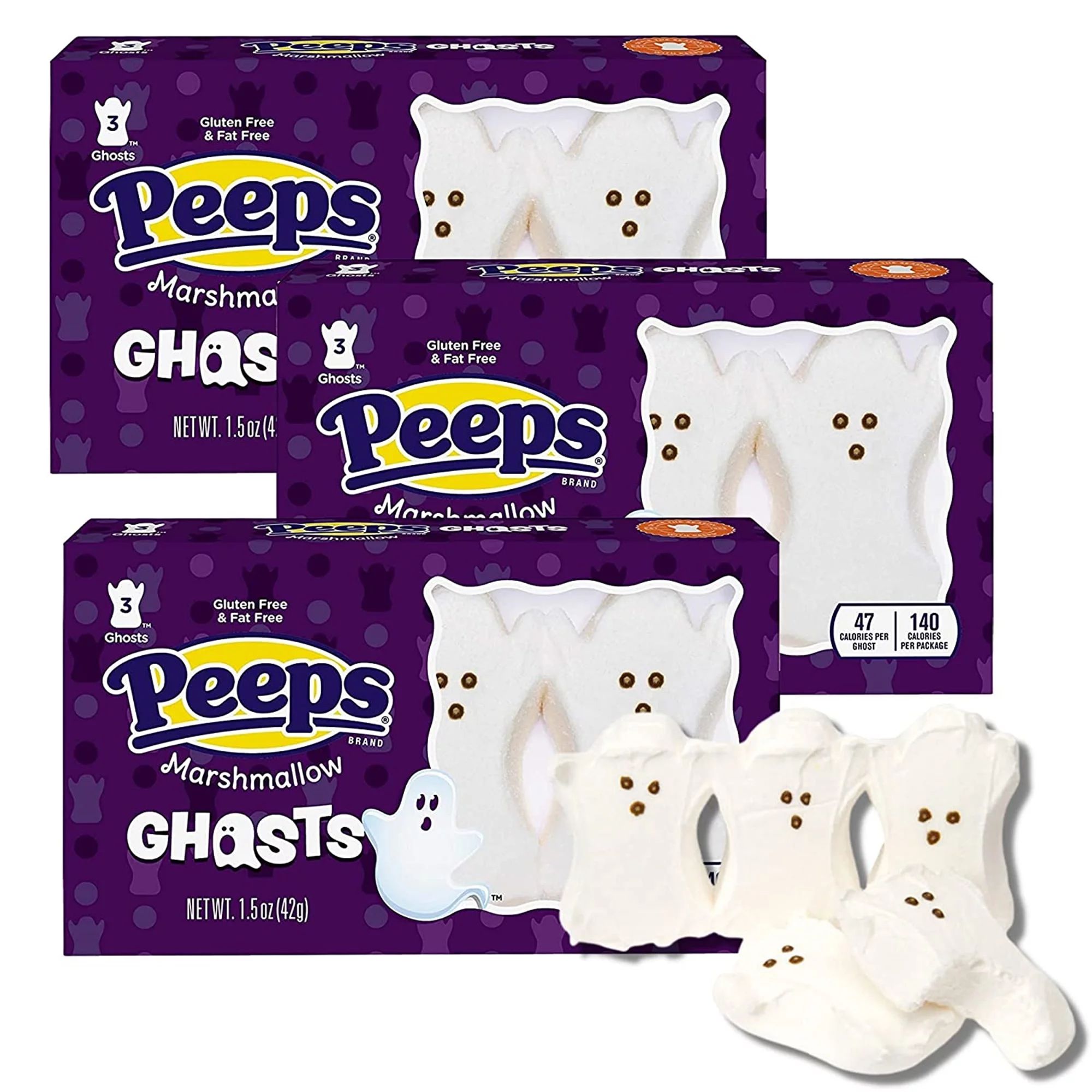 Halloween Peeps Ghosts Marshmallow Candy, Party Favors or Baking Decoration DIY, Festive Gluten F... | Walmart (US)