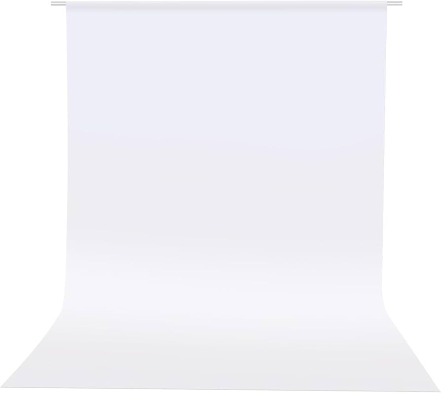 Photo Backdrop Curtains, White Backdrop for Photoshoot, HEMMOTOP 5x6.5 ft White Photography Seaml... | Amazon (US)