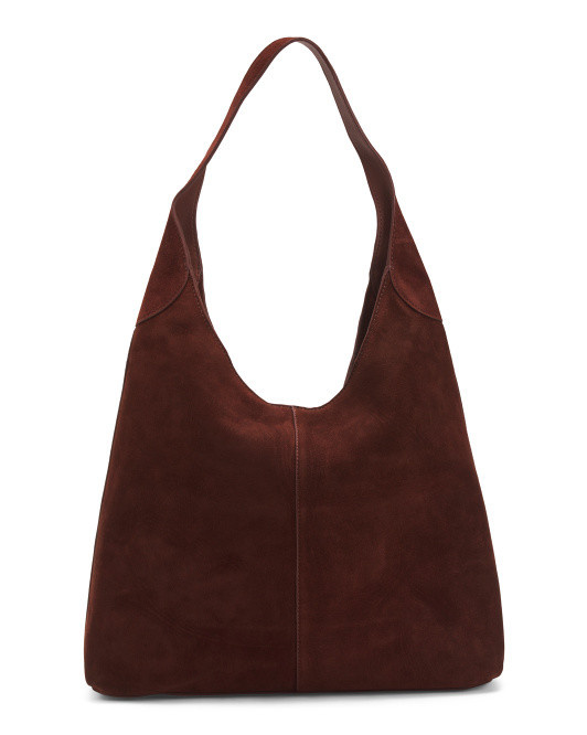 Leather Suede Hobo Bag | TJ Maxx