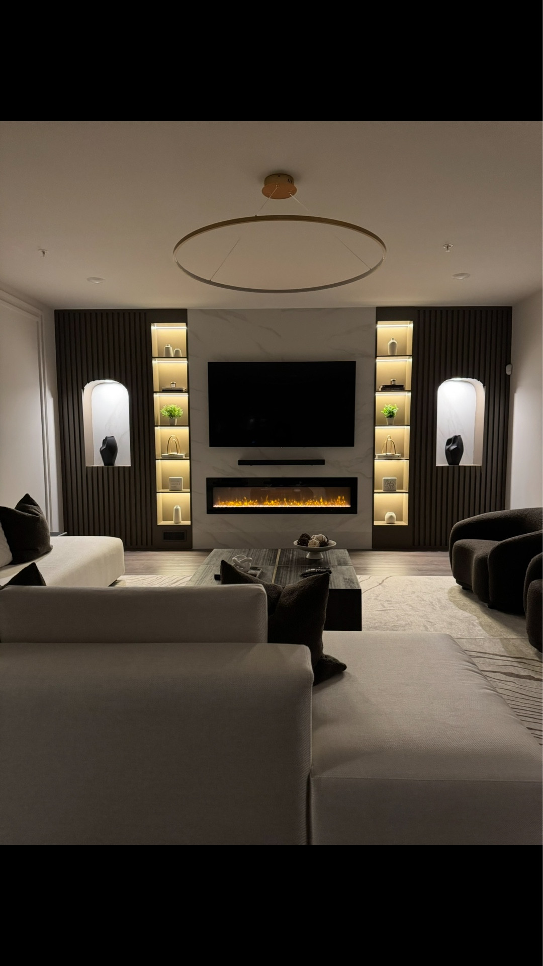 The Beauty of Brown🤎✨: A Monochromatic Elegance

Brown is more than just a color 🖤🤎🤍it’s warmth, depth, and culture. In this space, different shades of brown blend effortlessly, creating a monochromatic masterpiece that speaks to richness and resilience. From the deep espresso tones of these gorgeous boucle chairs from @meridianfurniture to the soft cream hues of the couch from @modloft every element tells a story of sophistication and strength.

For Black culture, brown represents earth 🌏foundation, and legacy. It embodies heritage and timeless beauty, much like the warmth of home and the richness of melanin✨. Paired with black accents and soft lighting from @safavieh , this living room transforms into a sanctuary—bold yet comforting, refined yet soulful .

Designed and decorated by @signaturesbykay 
Build out and molding by @renovaconstructionllc 
#fyp #homeowners #create #blackculture #realtors #BrownAesthetic #MonochromeMagic #LuxuryLiving #BlackCulture #InteriorDesign #EarthTones #CozySpaces #blackhistorymonth #blackexcellence  #signaturesbykay #2025

#LTKSeasonal #LTKHome #LTKStyleTip