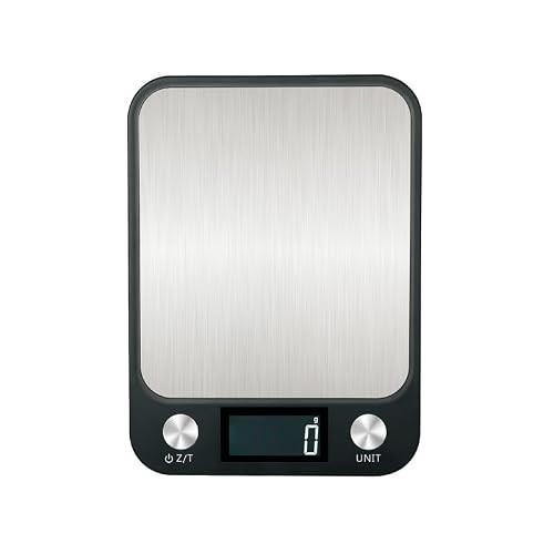 Digital Kitchen Scale, Food Scale for Bakers, Candle and Soap Making | Baking Scale for Precise Weight Measuring | Stainless Steel Large Platform Weighs up to 15kg | Amazon (US)