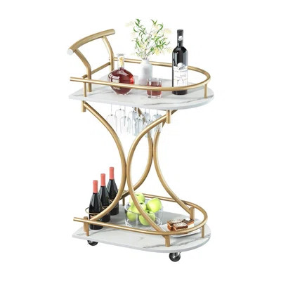 Mangilal Metal Bar Cart | Wayfair Professional
