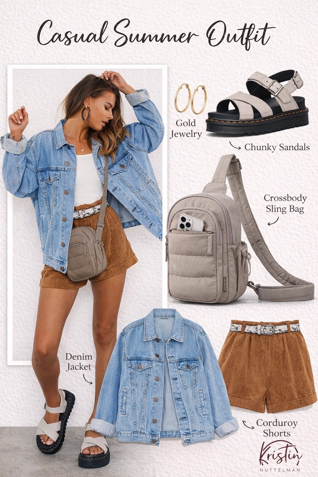 Casual summer outfit you’ll wear on repeat 🤎
This is one of those easy, throw-on-and-go looks that still feels put together. The denim jacket + soft neutral set + chunky sandals combo is SO good for everyday errands, coffee runs, or travel days ✨

Everything is comfy, lightweight, and mix & match friendly (aka the best kind of outfit).

Shop the full look on my LTK 🤍

#LTKstyle #LTKunder100 #LTKfinds #LTKsummer #LTKfashion #LTKootd #casualoutfit #everydaystyle #neutralstyle #summeroutfitideas #momstyle #effortlessstyle #outfitinspo #amazonfinds #targetstyle #denimjacketoutfit #comfyoutfit #chunkysandals #neutraloutfit #simplestyle

#LTKootd #LTKSeasonal #LTKU