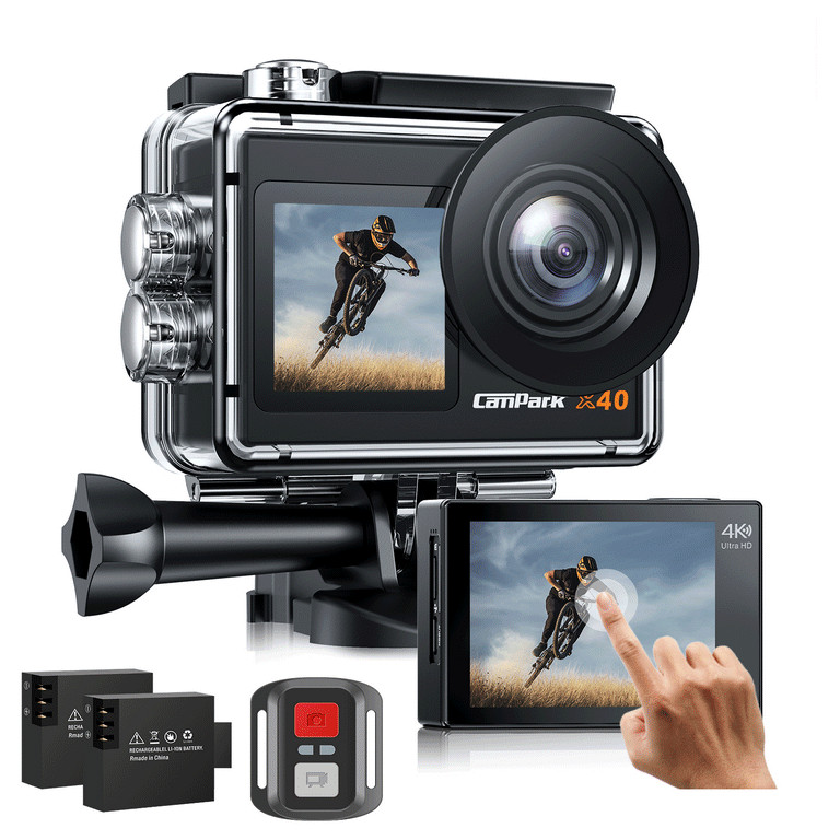 Campark Action Camera 4K 30FPS 20MP Waterproof Underwater Cmaera WiFi Sports Camera With Touch Sc... | Walmart (US)