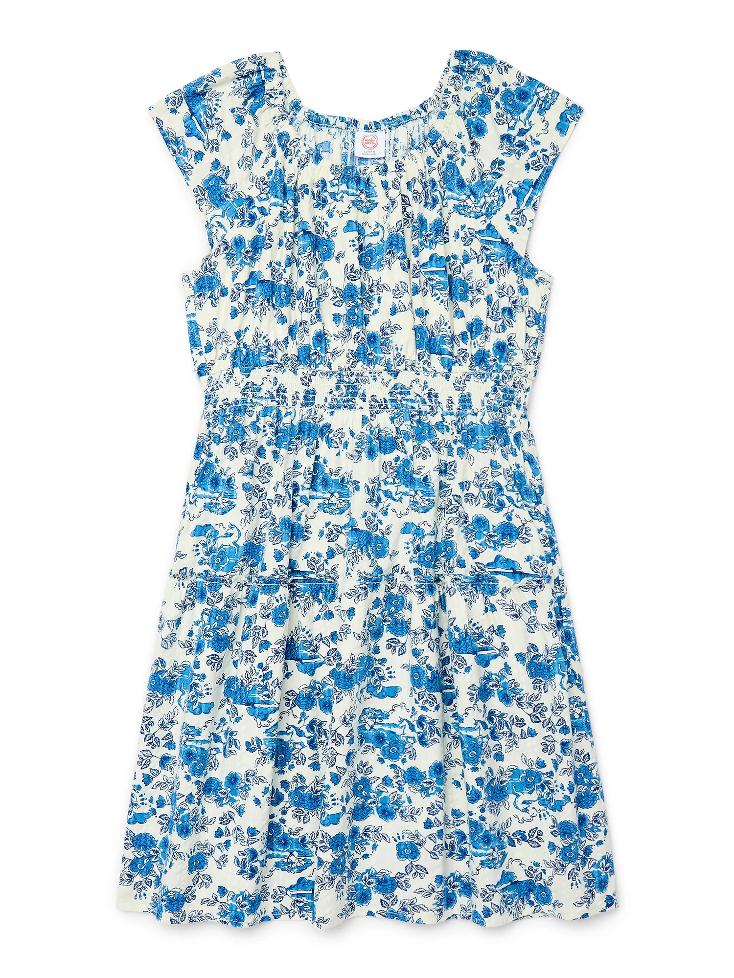 Wonder Nation Smocked Dress, Sizes 4-18 & Plus | Walmart (US)