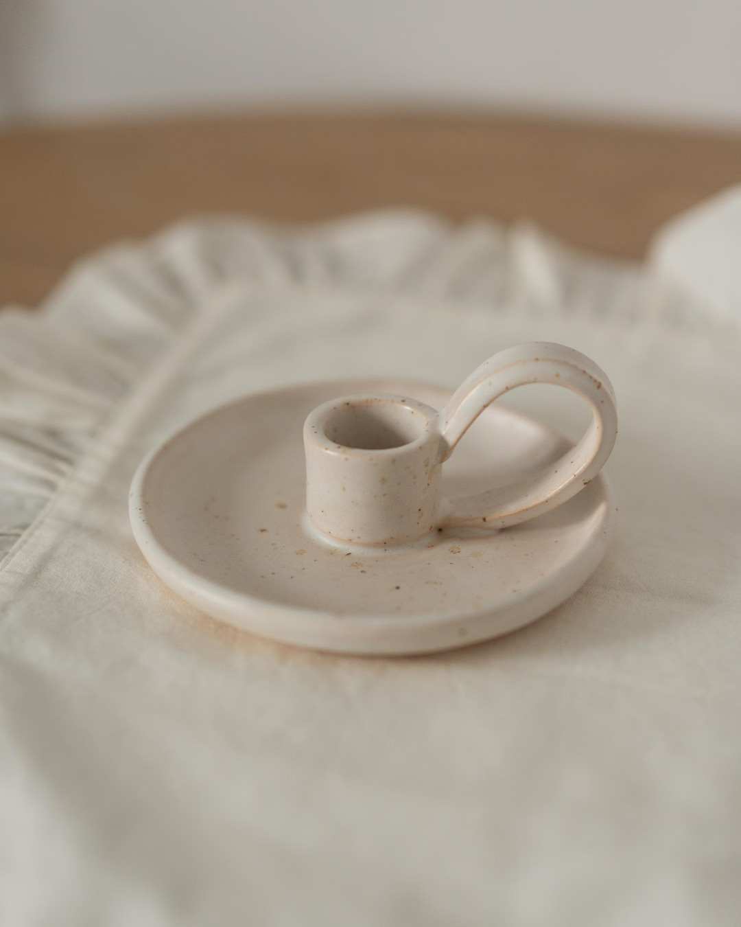 Candle Stick Holder With Handle, Ceramic Taper Candle Holder, Candlestick Holder, Etsy Pottery Ca... | Etsy (US)