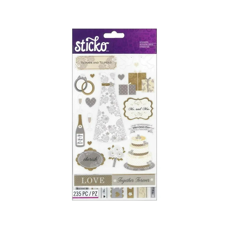 EK Sticko Sticker Flip Pack Wedding | Walmart (US)