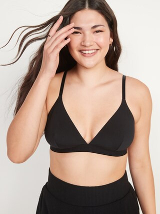 Supima&#174 Cotton-Blend Triangle Bralette Top for Women | Old Navy (US)