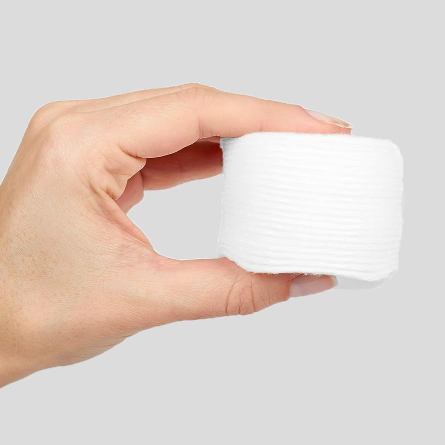 Amazon Basics Hypoallergenic Cotton Rounds for Makeup Removal and Skincare, 100 Count, 1 Pack | Amazon (US)
