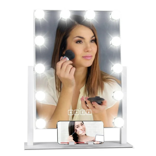 Best Choice Products Hollywood Vanity Mirror w/ Speaker, Adjustable Lights, Phone Stand, Wireless... | Walmart (US)